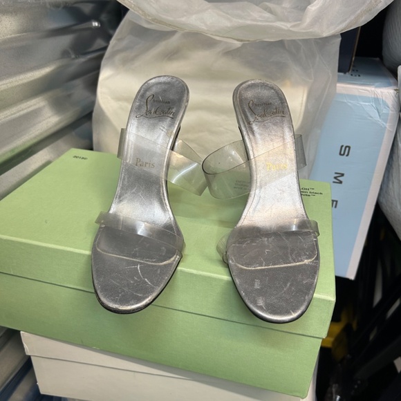 Christian Louboutin 100mm Just Nothing double-strap sandals - Picture 4 of 9